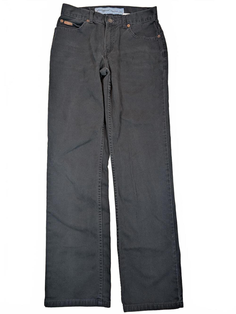 Eddie Bauer Straight Leg Dark Wash Denim Jeans Womens 28x30